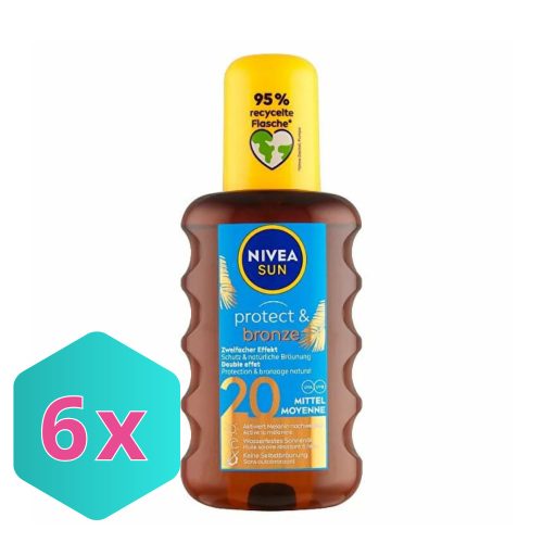 Nivea Protect&Bronze barnulást támogató napolaj spray FF20 200ml KARTON - 6 db