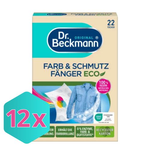 Dr. Beckmann ECO színvédő kendő 22db/csomag KARTON - 12 csg