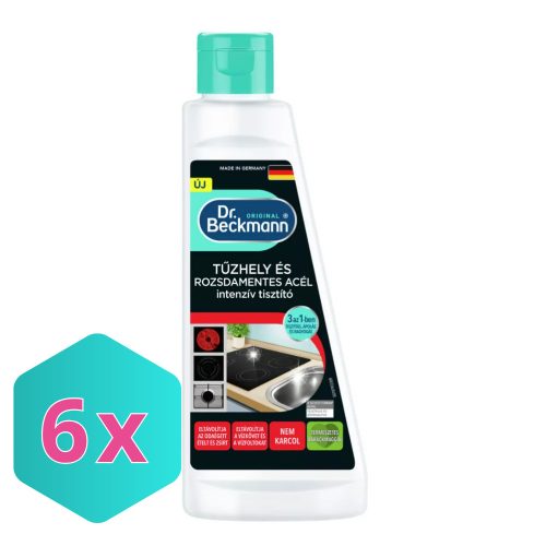 Dr. Beckmann tűzhely és Rozsdamentes acél tisztító Intenzív 250ml KARTON - 6 db
