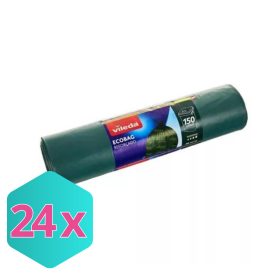   Vileda Ecobag szemeteszsák, extra erős, 150 Liter, 10db KARTON - 24x10 db