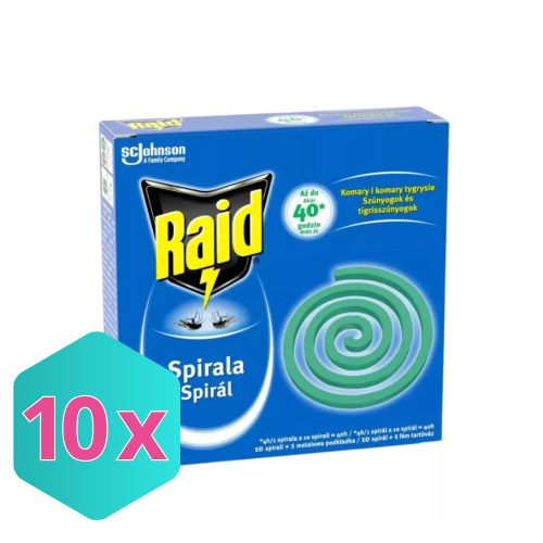Raid Outdoor kültéri szúnyogirtó spirál - 10 db KARTON - 10 db