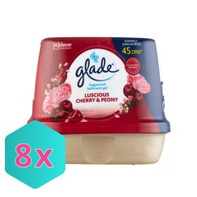   Glade Fürdőszobai Illatosító Zselé 180 g Luscious Cherry and Peony KARTON - 8 db