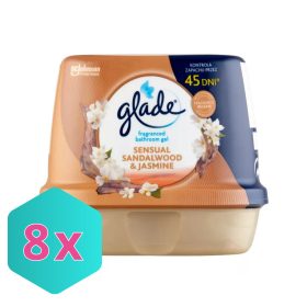   Glade Fürdőszobai Illatosító Zselé 180 g Sensual sandalwood/jasmine KARTON - 8 db