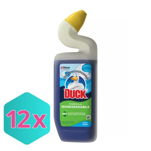 Duck Biológiailag lebomló WC tisztító folyadék, Ocean Splash, 750ml KARTON - 12 db