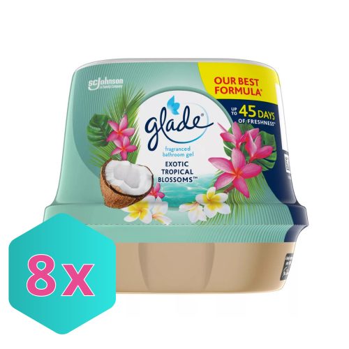 Glade Fürdőszobai Illatosító Zselé 180 g Exotic Tropical Blossoms KARTON - 8 db