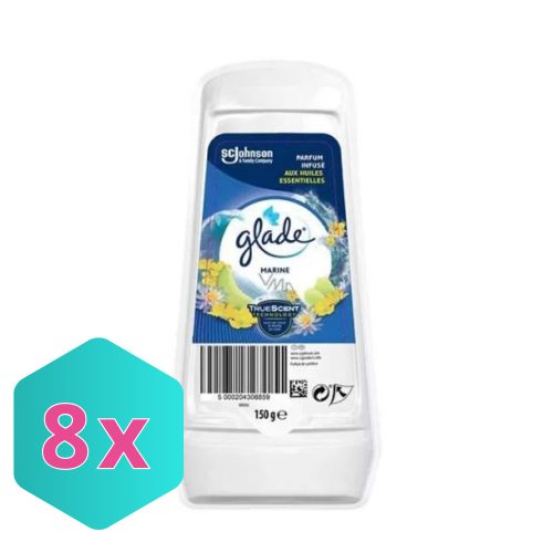 Glade zselés légfrissítő 150g marine/tenger KARTON - 8 db