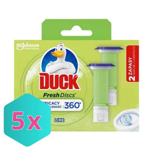 Duck wc öblítő korong UTÁNTÖLTŐ, Lime 2X36ml/csg KARTON - 5 db