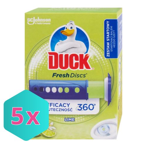 Duck Fresh Discs Lime WC-öblítő korong, 36 ml KARTON - 5 db