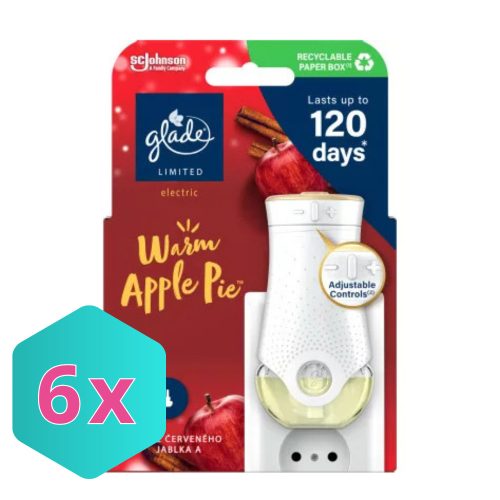 Glade elektromos légfrissítő készülék+utántöltő 20ml Warm Apple Pie LIMITÁLT KIADÁS! KARTON - 6 db