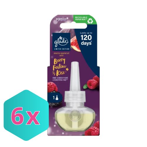 Glade elektromos légfrissítő utántöltő 20ml Berry Festive Kiss LIMITÁLT KIADÁS! KARTON - 6 db
