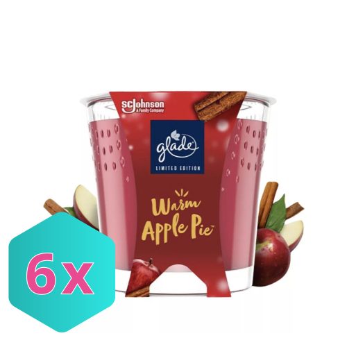 Glade illatgyertya - Warm Apple Pie 112 g KARTON - 6 db