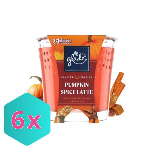 Glade illatgyertya - Pumpkin Spice Latte 129g KARTON - 6 db