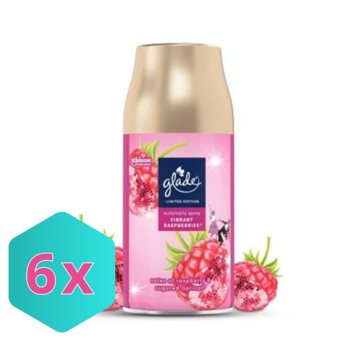 Glade Automata Légfrissítő UTÁNTÖLTŐ 269ml, Vibrant Raspberries/Málna KARTON - 6 db