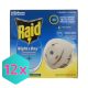 Raid Night & Day 240 órás szúnyog- és légyirtó párologtató készülék + 1db utántöltő KARTON - 12 db