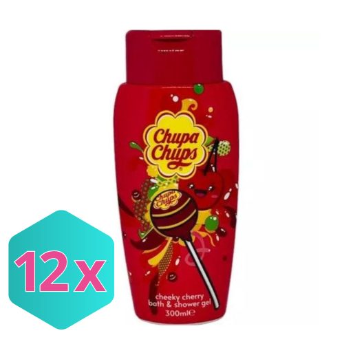 Chupa Chups Cheeky cherry hab-és tusfürdő, 300 ml KARTON - 12 db