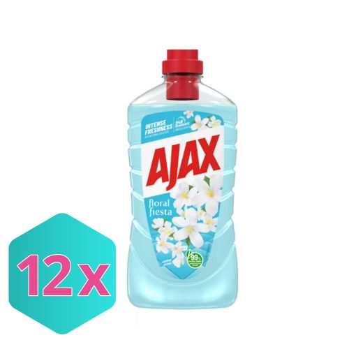 Ajax felmosószer 1L  floral fiesta lagoon flowers türkiz KARTON - 12 db