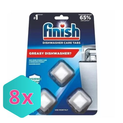 Finish Mosogatógép tisztító tabletta 3db-os KARTON - 8 db