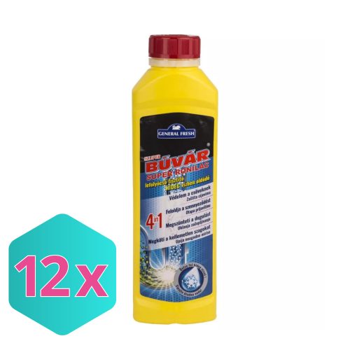 Szuper Búvár lefolyócső tisztító, hideg vízben oldódó 500ml KARTON - 12 db