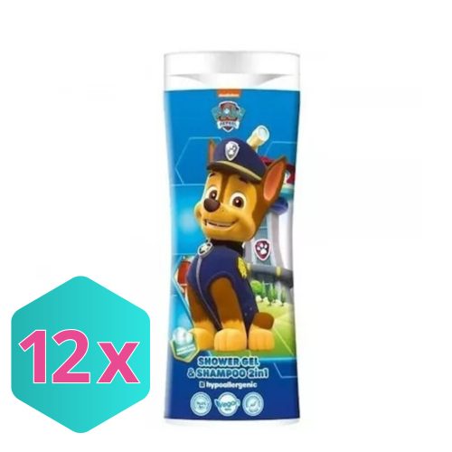Mancs őrjárat/Paw Patrol -Chase tusfürdő és sampon, 300 ml KARTON - 12 db