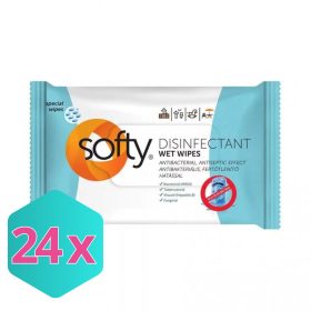   Softy Disinfectant nedves fertőtlenítő törlőkendő 40 lap, visszazárható KARTON - 24 db
