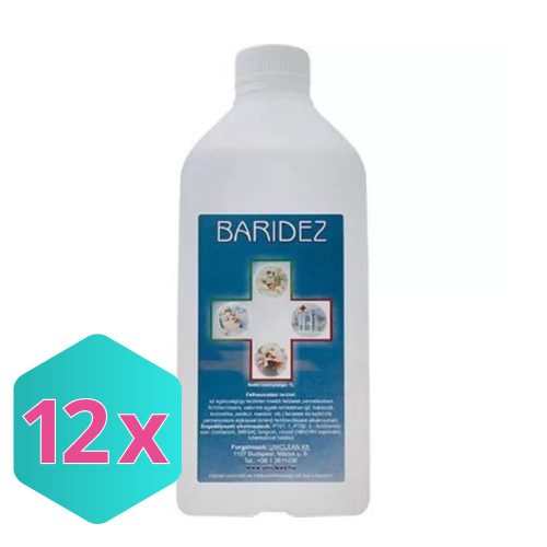 Baridez alkoholos eszköz és felület fertőtlenítőszer 1l KARTON - 12 db