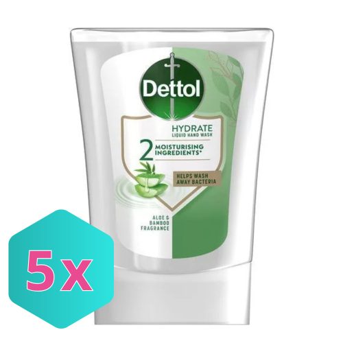 Dettol No Touch szenzoros szappanadagoló UTÁNTÖLTŐ - Aloe Vera/Bambusz 250ml KARTON - 5 db