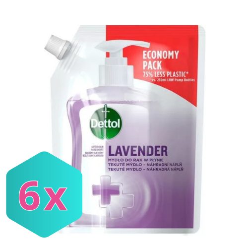Dettol kézmosó gél UTÁNTÖLTŐ, nyugtató/levendula illattal, 500ml KARTON - 6 db