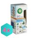 4 db Air Wick Active Fresh automata légfrissítő készülék és utántöltő Friss Pamut (228 ml)