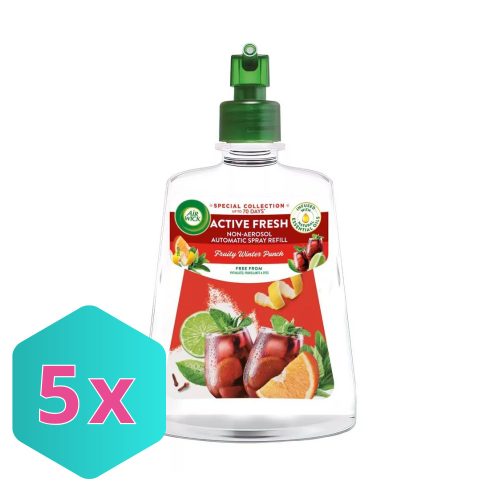 Air Wick ACTIVE FRESH utántöltő 228 ml Fruity Winter Punch KARTON - 5 db