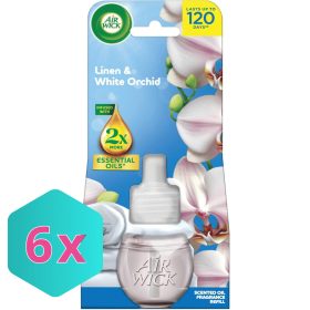   Air Wick elektromos illatosító utántöltő 19ml Linen & White Orchid KARTON - 6 db