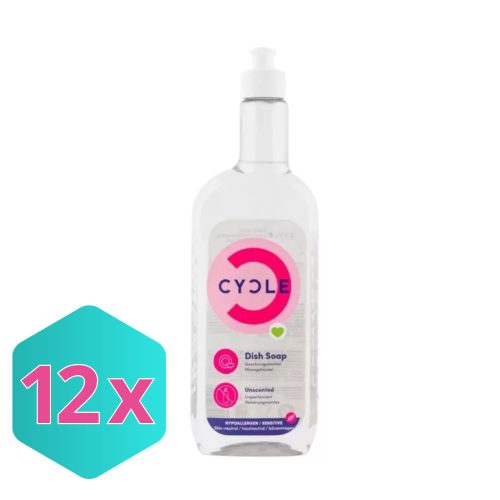 CYCLE Mosogatószer Sensitive,  illatanyagmentes 500ml KARTON - 12 db
