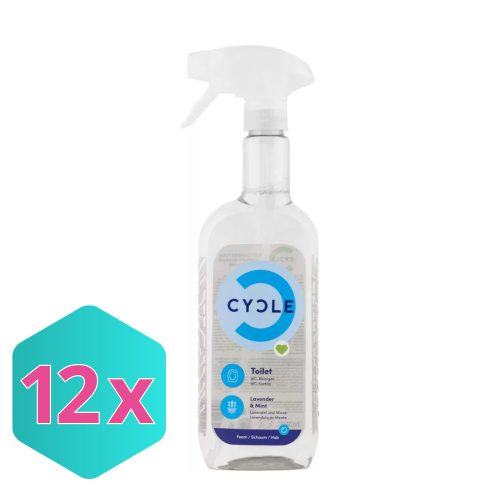 CYCLE WC-tiszító hab spray levendula és menta illattal 500ml KARTON - 12 db