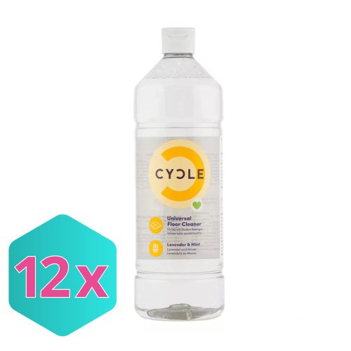 CYCLE Univerzális padlótisztító levendula és menta illattal 1000ml KARTON - 12 db