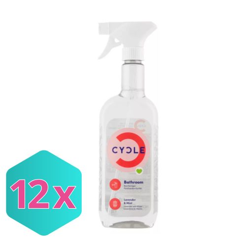 CYCLE Fürdőszobai tiszító spray levendula és menta illattal 500ml KARTON - 12 db
