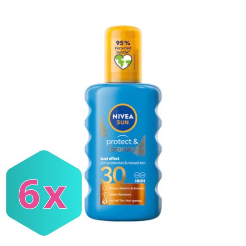 Nivea Protect&Bronze barnulást támogató napolaj spray FF30 200ml KARTON - 6 db