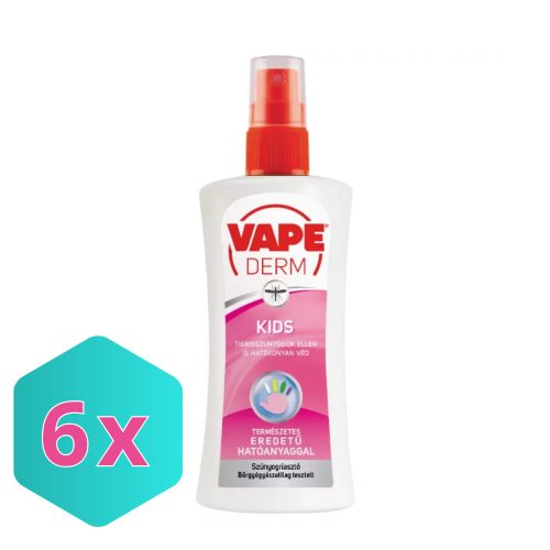 Vape Derm Kids szúnyog- és kullancsriasztó sensitive pumpás 100ml  KARTON - 6 db