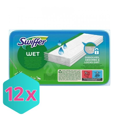 Swiffer Padlótörlő Utántöltő, NEDVES/WET 20 db/doboz KARTON - 12 db
