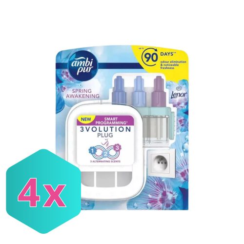 Ambi Pur 3volution készülék + utántöltő Lenor Spring 20ml KARTON - 4 db