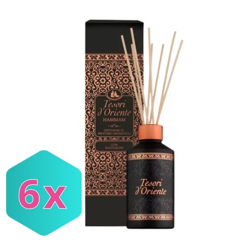 TESORI D'ORIENTE HAMMAM pálcás illatosító diffúzor 200ml  KARTON - 6 db