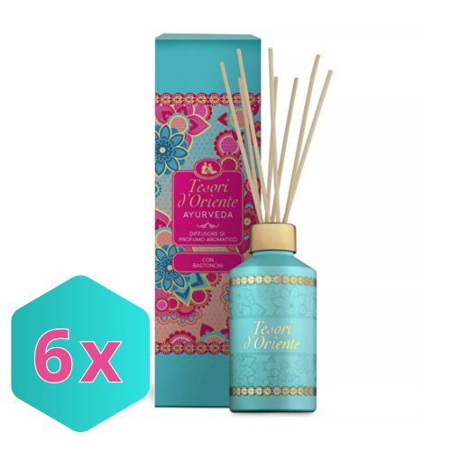 TESORI D'ORIENTE AYURVEDA pálcás illatosító diffúzor 200ml  KARTON - 6 db