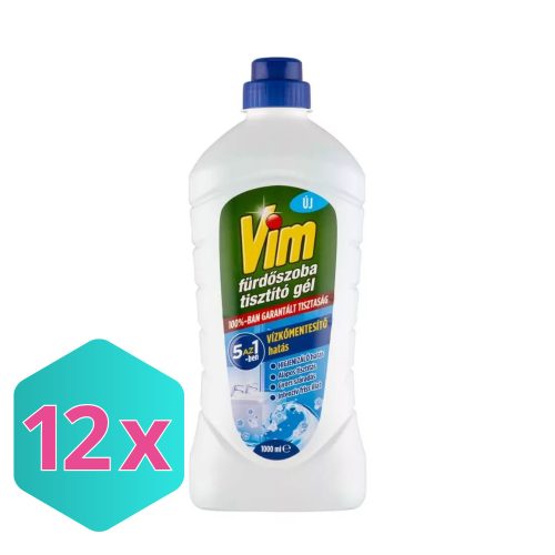 Vim Fürdőszoba tisztító vízkőoldó Gél 1000 ml  KARTON - 12 db