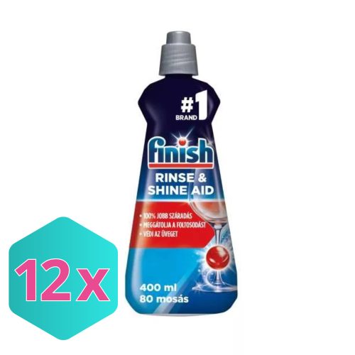 Finish edényöblítőszer mosogatógépbe, regular  400ml KARTON - 12 db