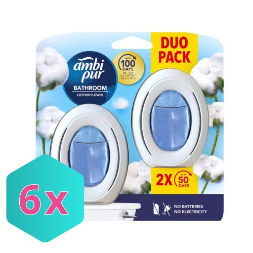 Ambi pur Fürdőszoba Illatosító 2 x 7,5 ml Cotton Flower DUO PACK KARTON - 6 db