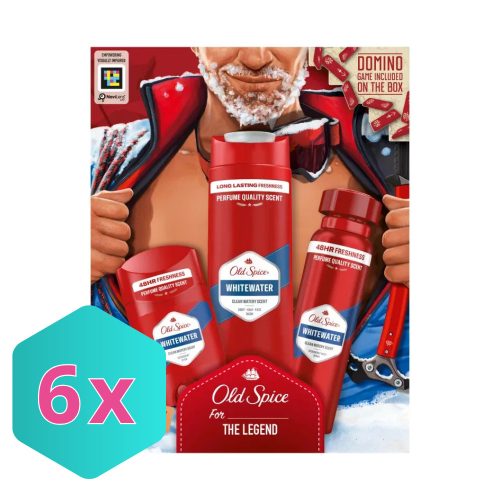 Old Spice Ajándékcsomag WHITEWATER THE ALPINIST  Deo Stick 50 ml + Dezodor 150ml + Tusfurdő 250 ml KARTON - 6 db