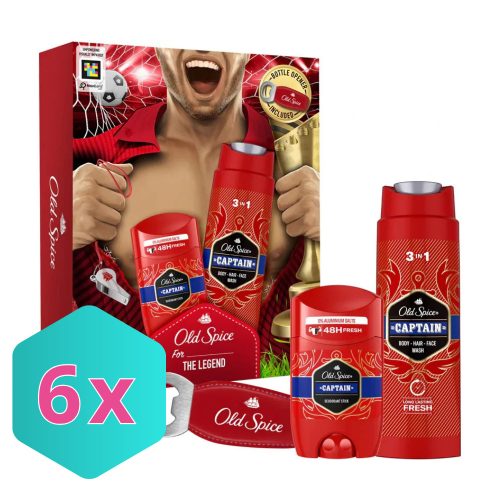 Old Spice Ajándékcsomag CAPTAIN THE FOOTBALLER  Tusfürdő 250 ml + Dezodor 150ml KARTON - 6 db