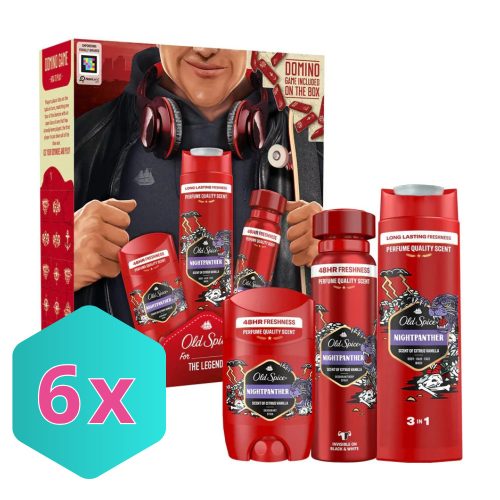 Old Spice Ajándékcsomag NIGHTPANTHER  Tusfürdő 400 ml + Dezodor 150 ml + Deo Stick 50ml KARTON - 6 db