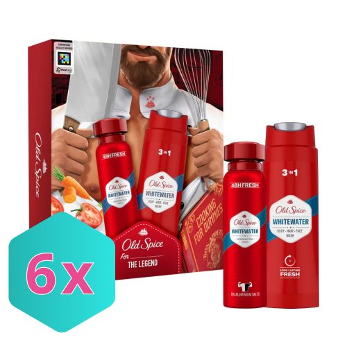 Old Spice Ajándékcsomag WHITEWATER NEW CHEF  Tusfürdő 250 ml + Dezodor 150ml KARTON - 6 db