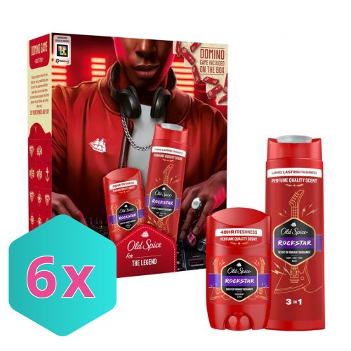 Old Spice Ajándékcsomag ROCKSTAR  Tusfürdő 400ml + Deo Stick 50ml KARTON - 6 db