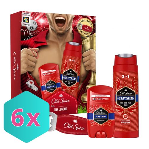 Old Spice Ajándékcsomag CAPTAIN AJÁNDÉK SÍPPAL  Tusfürdő 250 ml + Dezodor 150ml KARTON - 6 db