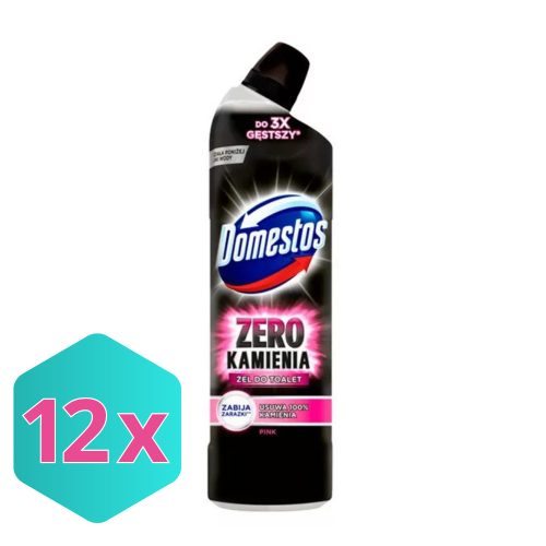 Domestos Zéró Wc Vízkőoldó Gél Pink, virág 750ml KARTON - 12 db